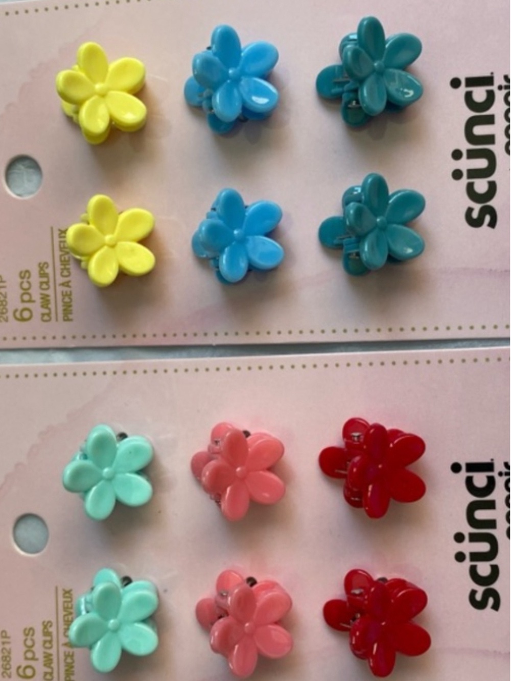 Flowers mini claw clips